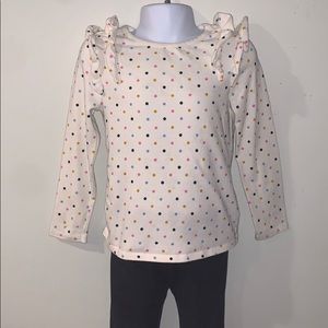 Girls 4T Old Navy Ruffle Sleeve Shirt & Jegging